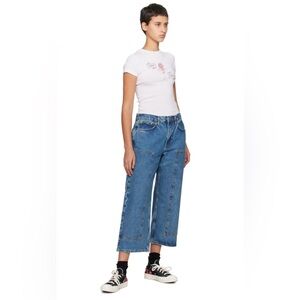 redone organic cropped jeans - low slung denim 100% cotton  - NWT 27